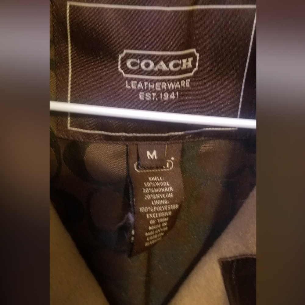 NWOT Coach Camel Coat - Picture 3 of 6